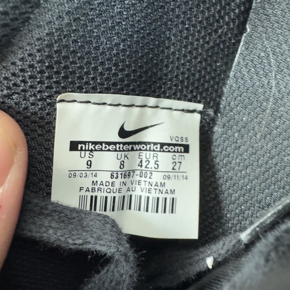 Mens Nike Toki Low Black Camo Spotted Comfort Casual Sneakers Shoes Size 9 M GUC - Picture 9 of 9